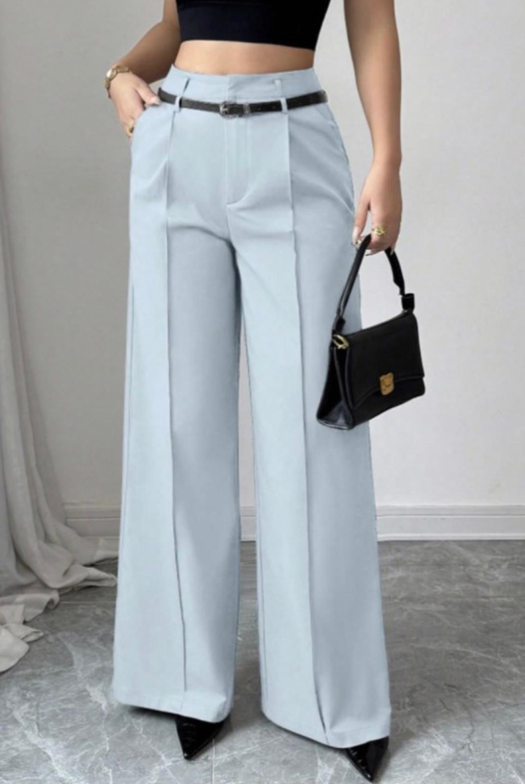 Elegant Blue Dress Pants