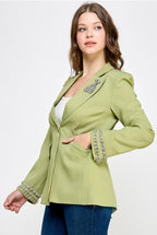 Crystal Bloom Blazer