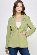 Crystal Bloom Blazer