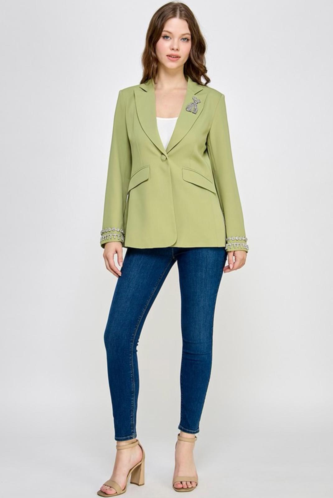Crystal Bloom Blazer