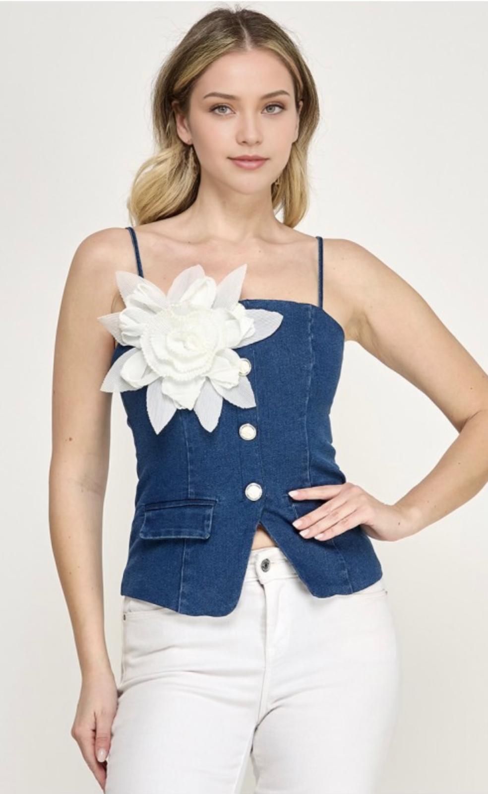 Flower Jean Corset